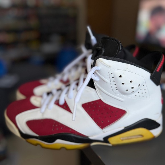 Jordan Other - Jordan Air Jordan 6 Retro Carmine Mens 9.5 White Red CT8529-106 2021 Basketball